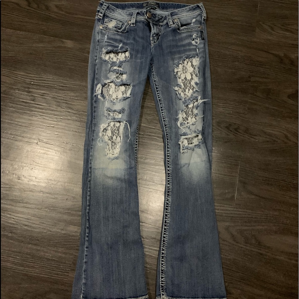 Silver jeans